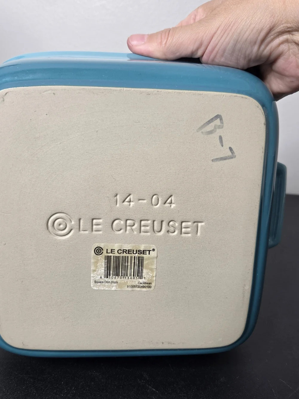 Le Creuset Heritage Sqaure Dish 20cm In Retired Color Caribbean